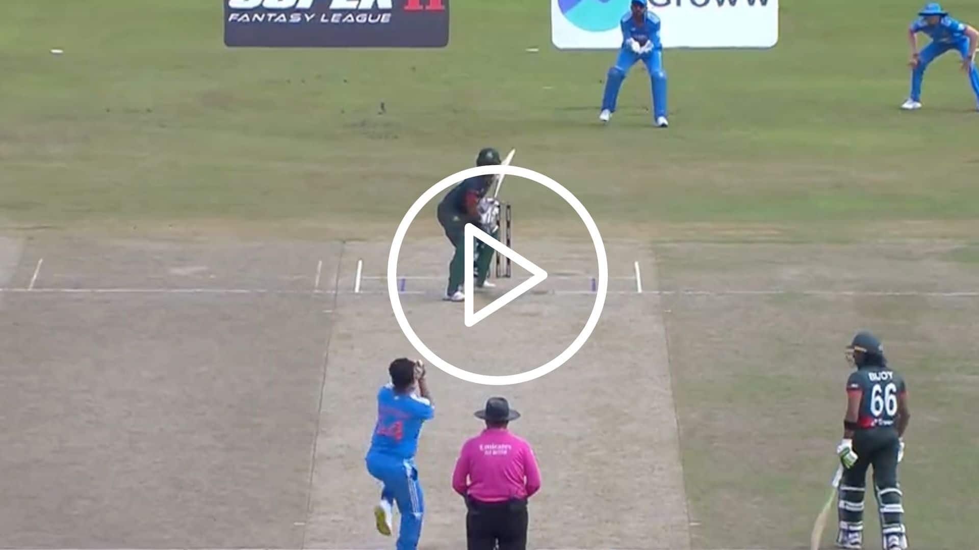 [Watch] Shardul Thakur Conjures Wicket Again, Cleans Up Tanzid Hasan